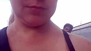 Blonde couple Alecxander engages in suggestive video call with big assets