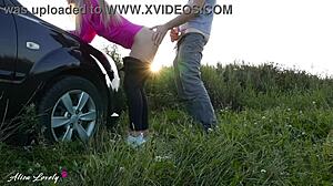 Horny Taxi Driver Fucks Blonde Babe Hard!