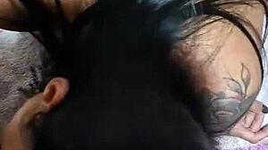 Chubby Brazilian Guy Fucks Trans Blonde Amateur at Home!