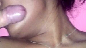 Ex Ebony Girlfriend Intensely Plays With Vibrator And Dildo Before Sucking My Big Cock