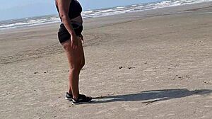 After creampie, she showered naked in backyard for neighbors! 😜