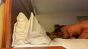 Wife Deep Throats Big Cock in Hotel Room