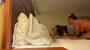 Wife Deep Throats Big Cock in Hotel Room