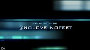 no love, yes in hollywood with footjob on monster cock by latina