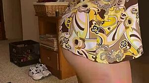 Joan Day Wears See Through Tights Flaunting Curvy Body