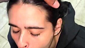 Lovely wife sucks sailor cock till cum drop.