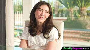 Single Milf Soothes Petite Daughter with Lesbian Play at Airbnb