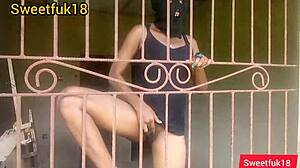 Oh man, my neighbor's pussy was so hungry in the garden!