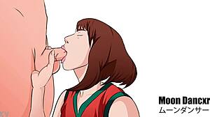 Uraraka Sucking His Cock in POV ASMR