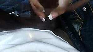 Amateur deepthroats monster big black cock in homemade oral sucking session