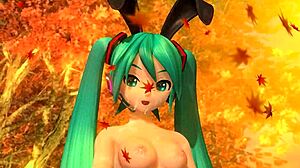 Hatsune Miku In Full Nude Bunny Costume From Velvet Arabesque Mod