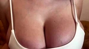 Stepmother With Big Milky Tits Masturbates To Orgasm, Massaging Her Ass And Cock