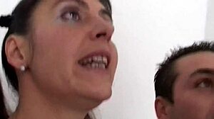 Slutty Milf Watches Boyfriend Give Blowjob!