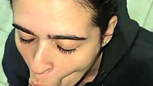 Lovely wife sucks sailor cock till cum drop.