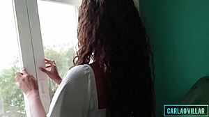 Beautiful young 18+ submissive rides monster cock in deepthroat gay scene.