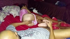 Brazilian Wife Loves Sideways Fucking with Anal and Tight Pussy