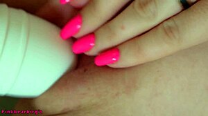 milf moaning loudly from multiple orgasms with toys close up pussy