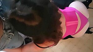 Pelacur Prancis Pakai Celana Dalam Satin Dientot Sambil Spanking dan Heels