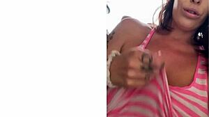 Hey you misbehaved big tits milf here to punish your ass with tattooed solo mommy action! Time for mature amateur discipline.