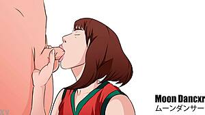 Uraraka Sucking His Cock in POV ASMR