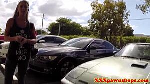 Amateur Babe Pawns Her Car And Pussy For Hidden Cam Blowjob And Facial