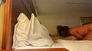 Wife Deep Throats Big Cock in Hotel Room