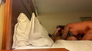 Wife Deep Throats Big Cock in Hotel Room