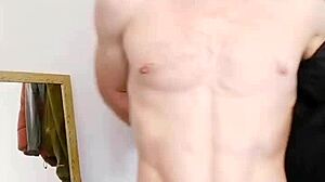 english bull strips down, showing off ripped body!