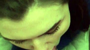 my girlfriend gives an amazing blowjob sucking my cock