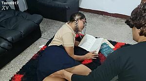 Jovencita De 19 Años Del Colegio Vino A Estudiar Pero Se Fue Bien Follada Real