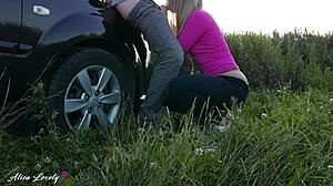 Horny Taxi Driver Fucks Blonde Babe Hard!