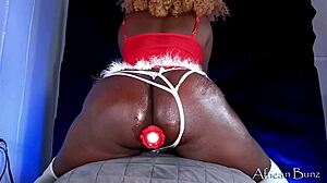 Afrikanske college-tøser dristig anal riding-samling