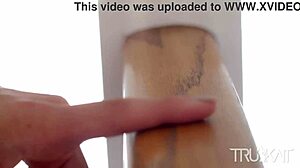 tru kait handles two big cocks in threesome blowjob