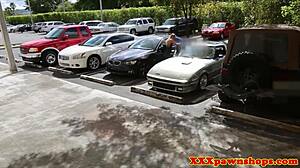 Amateur Babe Pawns Her Car And Pussy For Hidden Cam Blowjob And Facial