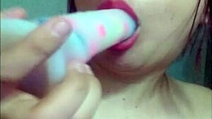 Beautiful Young Girl Teaches Lip Techniques.