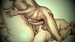 vintage erotic lesbian illustration