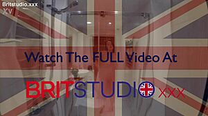 Curvy Blue-Eyed Teen Flashes in Shower for First Time Voyeur Neighbor Watching Wet Bathroom Action