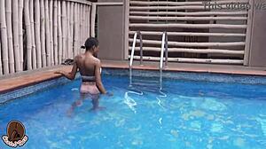 yo, she took that massive bbc right after a pool dip