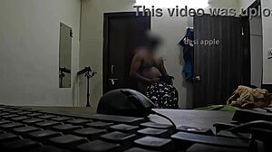 Wife Sucks Husband's Cock In Front Of Maid Watching Closely.