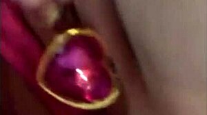 I'm watching this beautiful latina masturbate with her dildo in my bed.