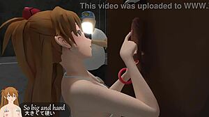 In the glory hole, a teen amateur gives oral and receives cumshot