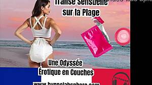 French diaper lover experiences sensual hypnosis trance on the beach.