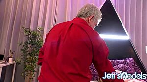 Blonde BBW Amber Kush Drills Greedy Pussy with Dildo