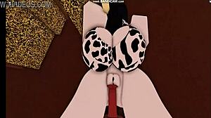 cow girl rides and gets fucked hard by bull in intense cowgirl position