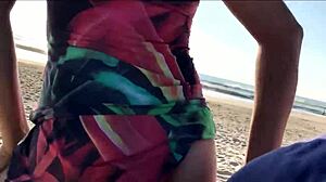 milf surprises me with public handjob in front of everyone