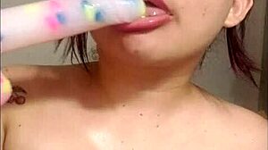 Beautiful Young Girl Teaches Lip Techniques.