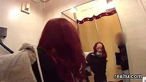 Gorgeous czech girl gets clothes ripped and anal pounded in mall pov