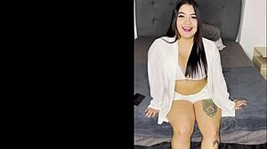 Tiny Thick Booty Latina Leslie Perez Casting First Time