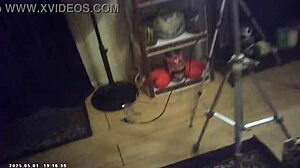 Brunette babe gets cum on tits, continues missionary fuck.