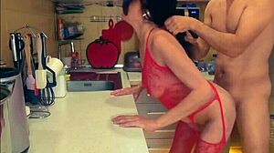 want to see us having sex in the kitchen and other rooms, milf in lingerie?